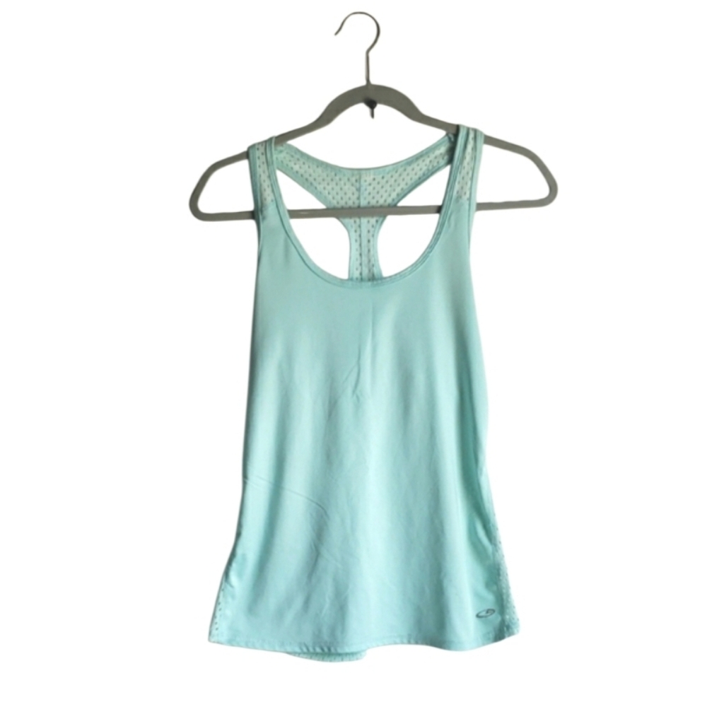 Champion Teal Mesh Racerback Tank Top